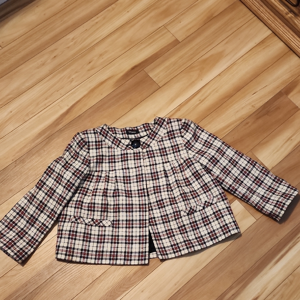 Plaid Vintage Blazer Jacket